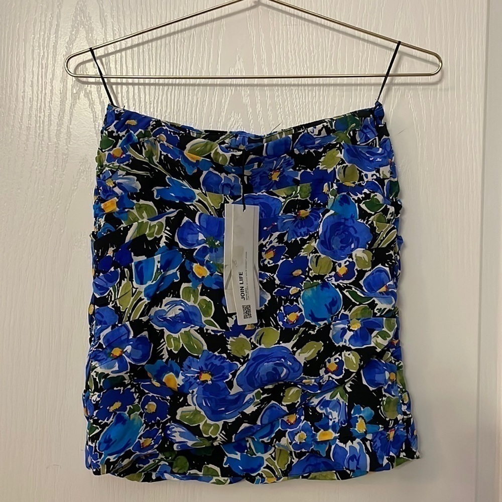Zara floral mini skirt NWT Size XS